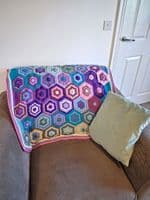 WC3011 Hexagon Temperature Blanket | Family Business Established 1949 | Knitwell Wools