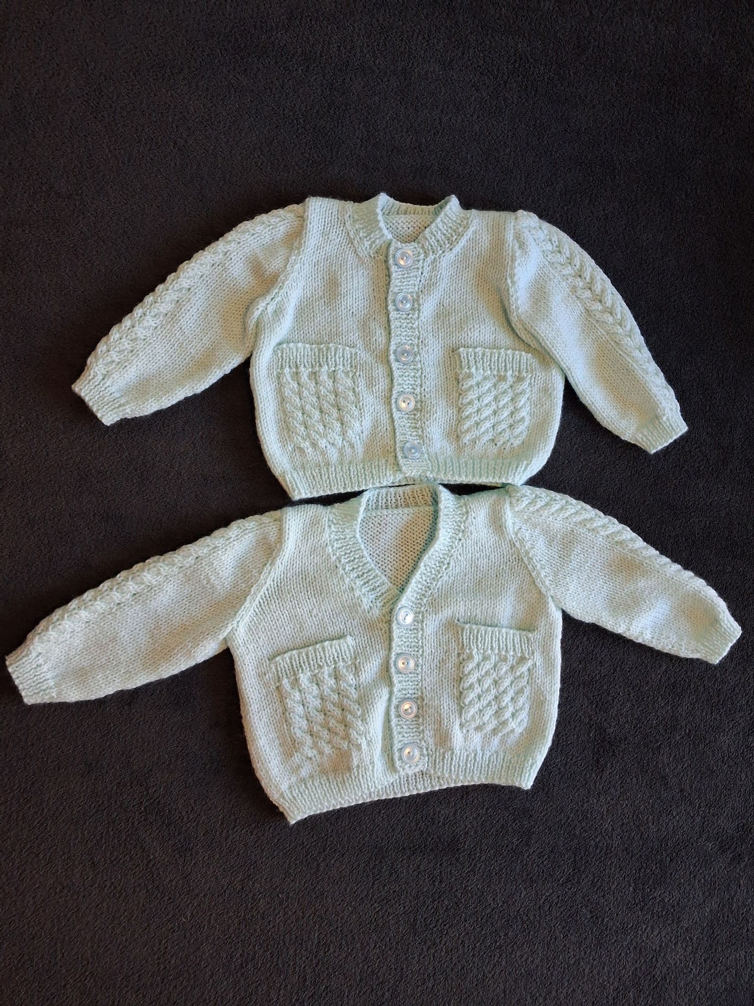 WC3015 Jarol V Neck and Round Neck Cardigans Knitting Pattern | Family ...