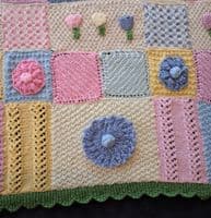 WB3022 Springtime Blooms Blanket Knitting Pattern | Family Business Established 1949 | Knitwell Wools