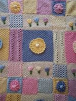 WB3022 Springtime Blooms Blanket Knitting Pattern | Family Business Established 1949 | Knitwell Wools