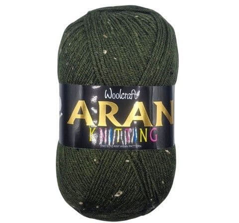 Woolcraft Aran 400gm 845 Forest Tweed