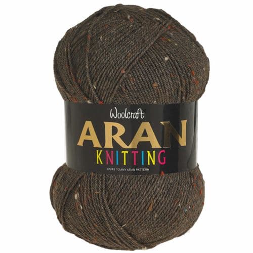 Woolcraft Aran 400gm 865 Chestnut Tweed
