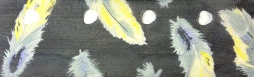 Woolcraft Desire Scarf 005 Black Feathers