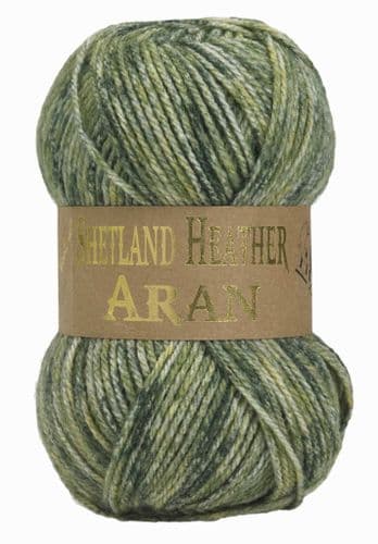 Woolcraft Shetland Heather Aran 006 Willow 100g