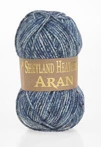 Woolcraft Shetland Heather Aran 010 Cloudy Bay