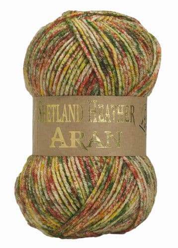 Woolcraft Shetland Heather Aran 014 Goosebury 100g