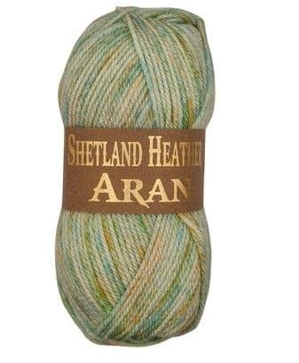 Woolcraft Shetland Heather Aran 022 Spring Green 100g