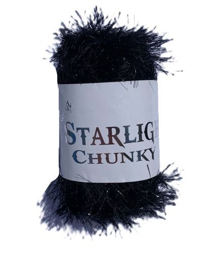 Woolcraft Starlight Chunky 50g - 06 Black