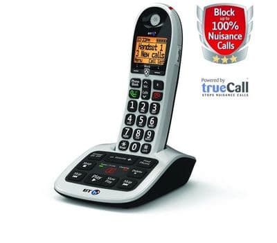 BT 4600 Cordless Landline House Phone with Big Buttons, Advanced Nuisance Call Blocker