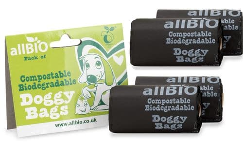 10 rolls of 100% Compostable dog waste bags