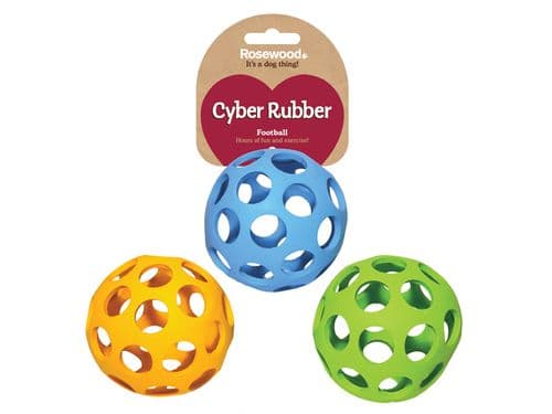 Cyber Lattice Football Dog Toy