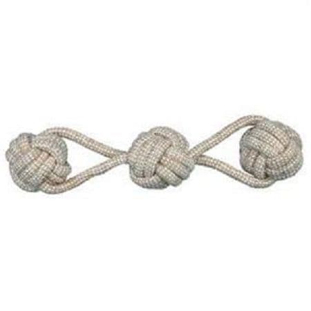 Denta Fun Playing Rope with 3 Woven-in Ball