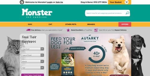 Monster Pet Supplies for dogs