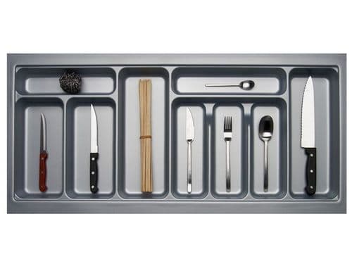 1000mm Wide 450mm Deep Blum Tandembox Cutlery Insert - Grey