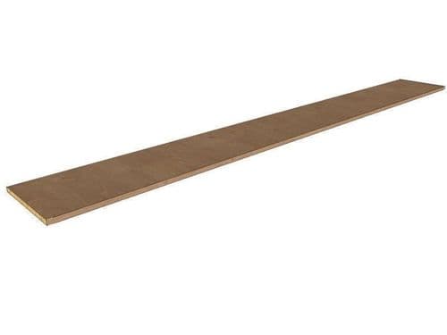 2500mm*500mm Flyover Shelf, Edged 2 Lengths - Carcass material (TH-PV)