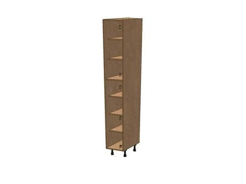 365mm Angled Larder Unit RH 2150mm High 396 Doors
