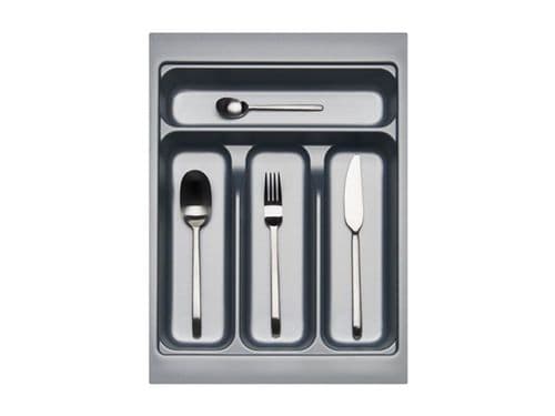 400mm Wide 450mm Deep Blum Tandembox Cutlery Insert - Grey