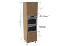 600mm Double Oven Housing Unit 2150mm High