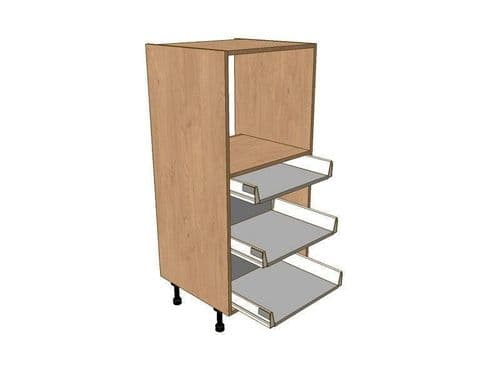 600mm Midi Microwave Housing - 1 Shallow 2 Pan