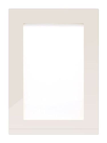 715x497mm, clear glazed Remo Gloss Taupe Grey Feature Door