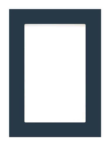 715x497mm, clear glazed True Handleless Matt Hartforth Blue Feature Door