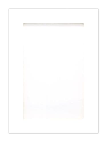 715x497mm, clear glazed True Handleless Matt White Feature Door