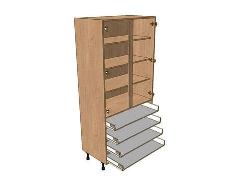 800mm Larder Unit 1970mm High - 4 Shallow