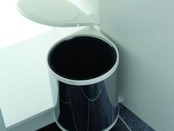 Automatic waste bin, 13 ltr, stainless steel - Pull Out Bins