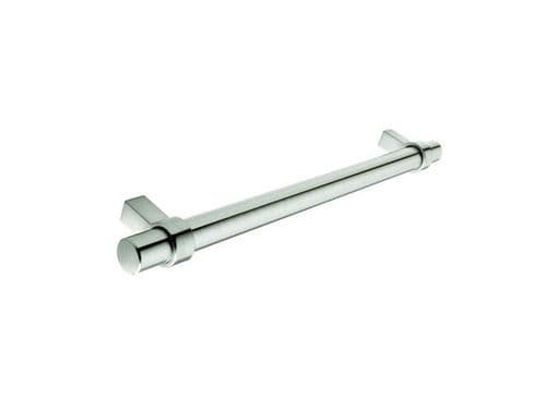 Bar handle, 128mm, stainless steel effect - H6