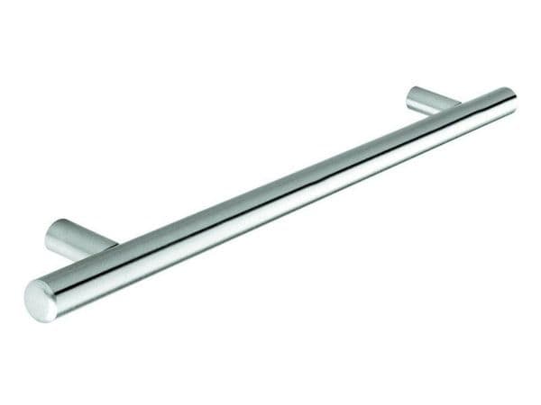 Bar handle, 12mm diameter, 387mm long, steel, stainless steel effect - Bar Handles