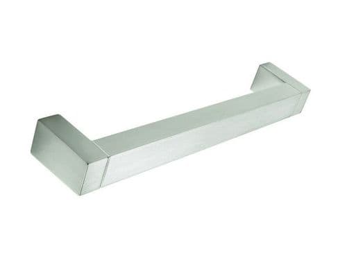 Bar handle square, 160mm, stainless steel effect - H24