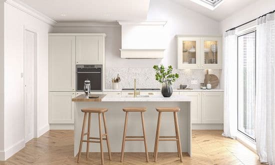 Belsay Woodgrain Taupe Grey Kitchens