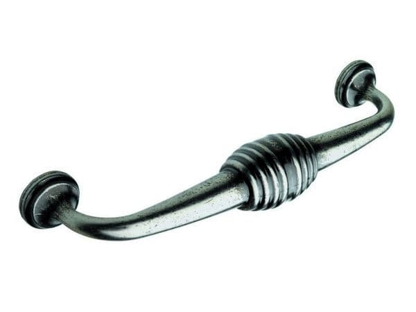 D handle,128mm, antiqued pewter effect - Pewter Effect Handles