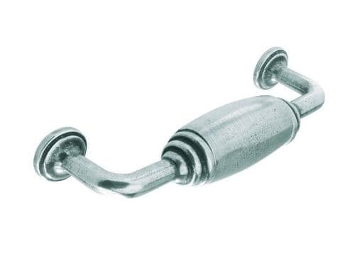 D handle, 128mm, pewter - H123