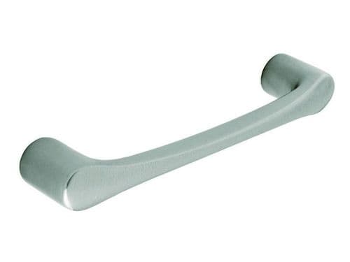 D handle, 192mm, stainless steel effect - H19