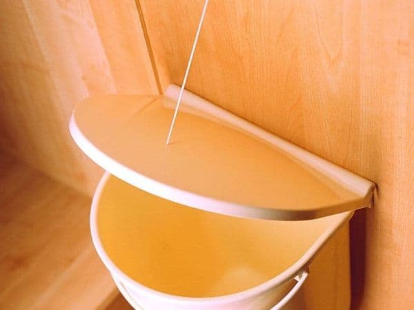 Door mounted waste bin, 12 ltr, almond - Pull Out Bins