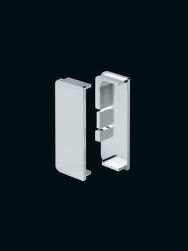 End caps for aluminum mid drawer profiles, pair, 1 left & 1 right hand