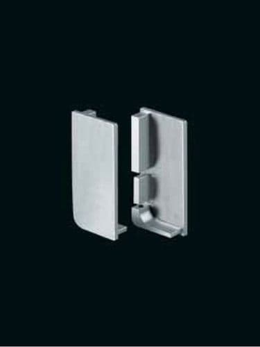 End caps for aluminum top profiles, pair, 1 left & 1 right hand