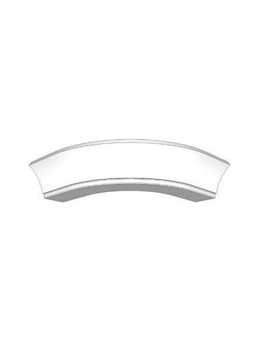 Fitzroy Porcelain Curved cornice for small curved door, 90x345x345mm