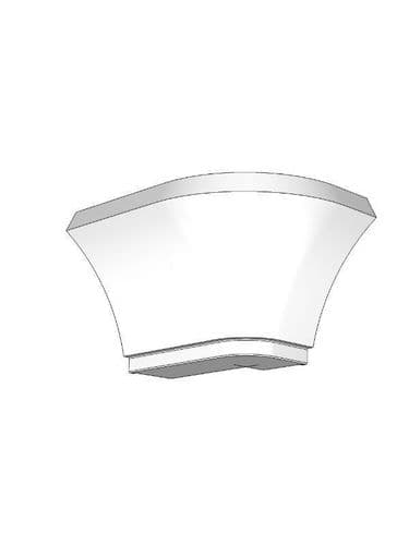 Fitzroy Stone Cornice corner block use with feature post, 169x119x93mm, right hand
