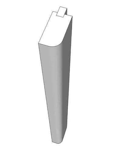 Fitzroy Stone Tall radius feature end post, 2400x100x50mm
