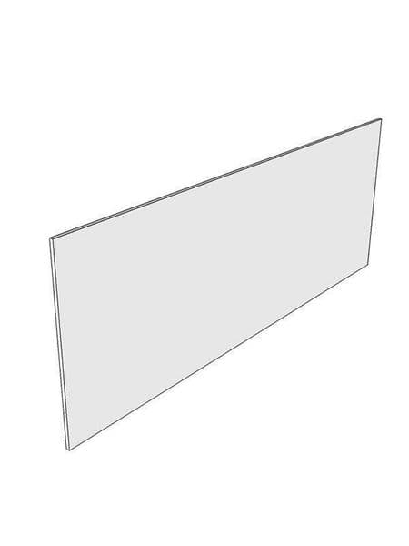 Porter Gloss Cashmere Breakfast bar end panel, 685x1200x18mm