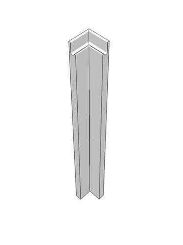 Remo Gloss Dove Grey Pre-assembled base Corner Post 715x70x70mm