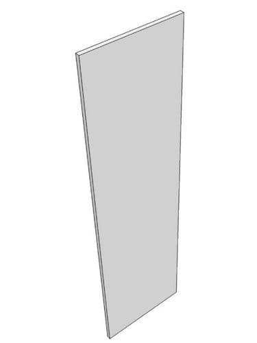 Remo Gloss White Alt Porter Gloss end panel with sq edges, gloss finish on face only, 2400x650x18mm