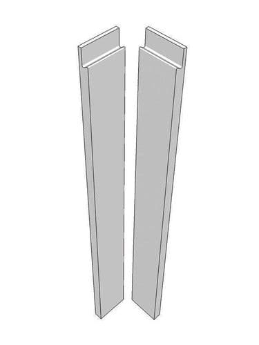 Remo Gloss White Corner post, 715x70x22mm