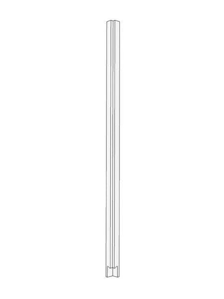 Remo Matt Cashmere Pre-assembled wall Corner Post 715x26x26mm
