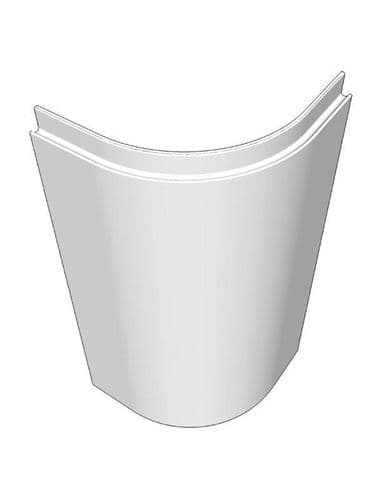 Small curved door for 720x300x300mm cabinet Remo Gloss Taupe Grey Feature Door