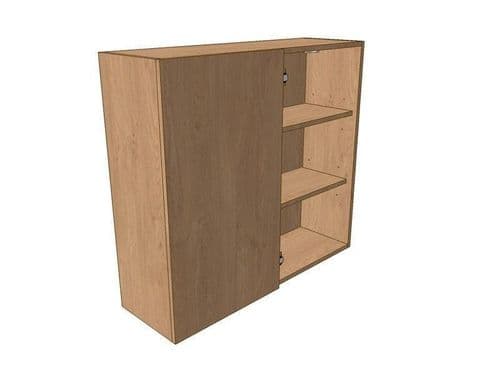 True Handleless Gloss Cashmere 1200mm Corner Wall Unit 600mm LH Blank 900mm High