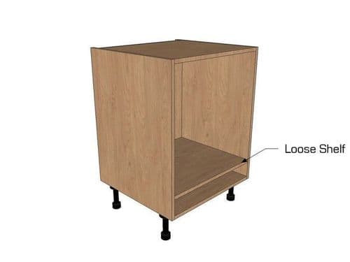 True Handleless Gloss Cashmere 150mm Open Base Unit