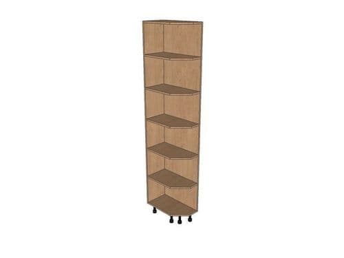 True Handleless Gloss Cashmere 300mm Tall Quad Unit LH 2150mm High